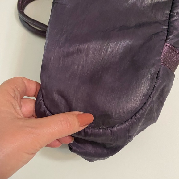 RARE ALDO Hobo Handbag/ Messenger Purple And Gorgeous Metal Hardware - Picture 16 of 16